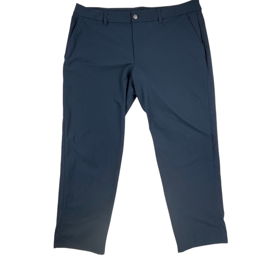Lululemon Commission Pant Warpstreme 5‑Pocket Chino Mens Blue 38x28.5 LM5442SE